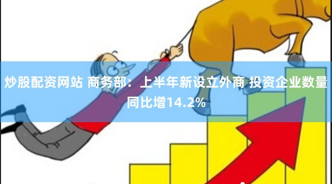 炒股配资网站 商务部：上半年新设立外商 投资企业数量同比增14.2%